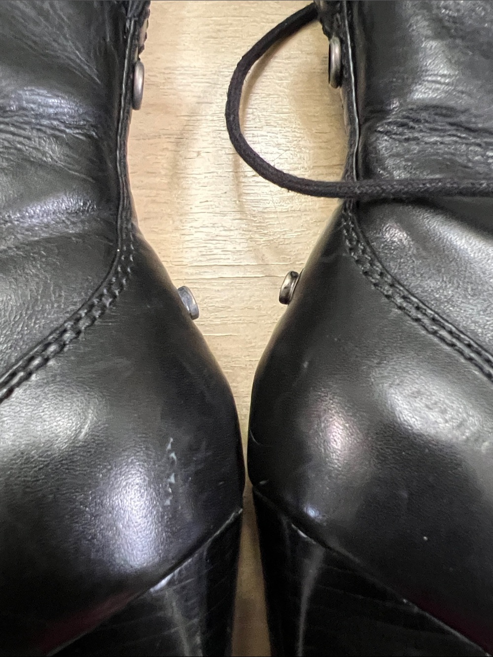 Alexander Wang Black Lace-Up Peep-Toe High Heel Boots - Picture 7 of 15